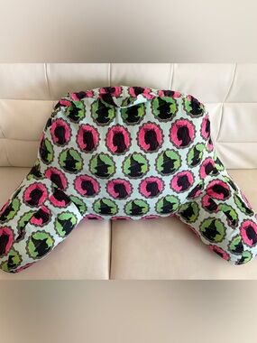 Wicked Decorative Silhouette Pattern Throw Pillow - Pink & Green